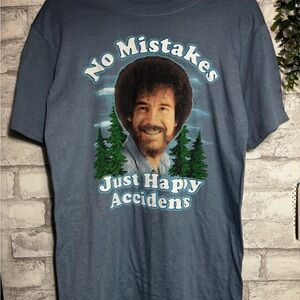 No Mistakes Graphic Tee in Blue